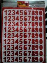 Adesivo números n 5 - vermelha - plotter