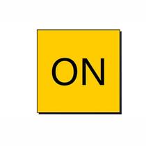 Adesivo ON Switch, sinal de aviso, vinil autoadesivo, 10 unidades - yiweisai