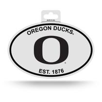 Adesivo Oval Rico Industries NCAA Oregon Ducks Preto e Branco