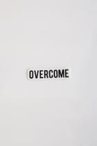 Adesivo Overcome "Script" Adesivo Overcome "Script"
