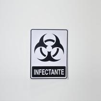 Adesivo P/ Lixeira Cesto - Lixo Infectante - 20x15cm - 10 Unidades - Adesivi