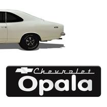 Adesivo P/ Opala Preto Cromado Resinado Universal Genérico