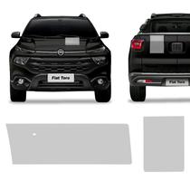 Adesivo P/ Toro 20/21 S-design Capô Traseira Prata Genérico Adesivo P/ Toro 20/21 S-design Capô Traseira Prata Genérico