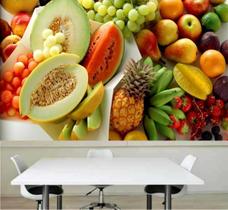 Adesivo Painel Papel Parede Cozinha Fruta Hortifruti 1,5x 1M