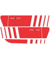 Adesivo Palio Sporting Atractive Faixa Kit Fibra Carbono