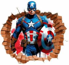 Adesivo Papel De Parede Capitao America 65cm x 60cm
