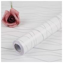 Adesivo Papel De Parede Decorativo Linhas Onduladas Sala Quarto