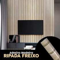 Adesivo Papel de Parede Lavável Madeira Ripada Freixo 45cm X 10M