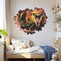 Adesivo Papel De Parede Quarto Infantil Dinossauro Efeito 3d