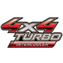 Adesivo Par De Emblema Hilux 4X4 Turbo Intercooler
