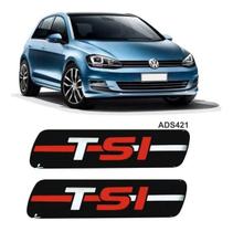 Adesivo Par Emblema Coluna Tsi Linha Vw Golf Fox Up Resinado