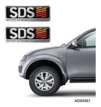 Adesivo Par Emblema Resinado Sds Escovado Adesivo Par Emblema Resinado Sds Escovado