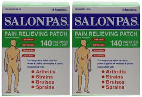 Adesivo para alívio da dor Salonpas 140 Patches (pacote com 2)