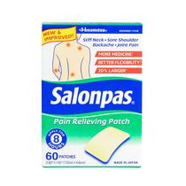 Adesivo para alívio da dor Salonpas 60 Patches 8 horas
