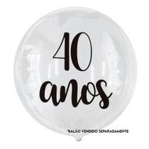 Adesivo para Balão Transfer 40 anos - Apollo Festas