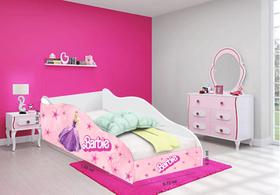 Adesivo para cama carro infantil Barbie 03