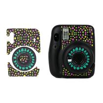 Adesivo para Câmera Instax Mini 11 Estrelas Fundo Preto