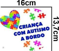 Adesivo para Carro Criança com Autismo a Bordo - Lojinha da Luc Adesivos