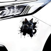 Adesivo Para Carro Gato Preto Mod01