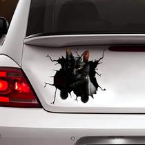 Adesivo Para Carro Gato Preto Mod02