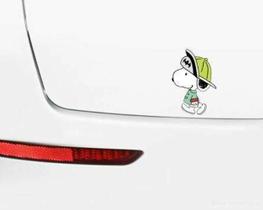 Adesivo Para Carro Snoopy Bombeiro