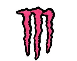Adesivo para chapéu Monster Rosa