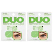Adesivo para cílios DUO Brush-On Strip com vitaminas A, C e E, pacote com 2 unidades
