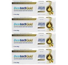 Adesivo para dentadura DENTTACH Gold à base de azeite 68 g Adesivo para dentadura DENTTACH Gold à base de azeite 68 g
