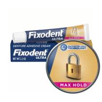 Adesivo para dentaduras Fixodent Ultra Max Hold 65 mL (pacote com 1)