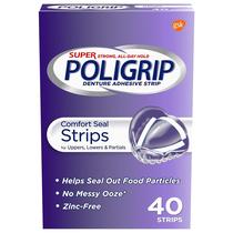 Adesivo para dentaduras Super Poligrip Comfort Seal 40 tiras x5