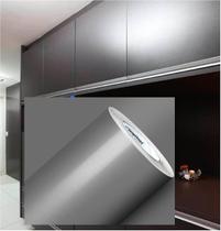 Adesivo para envelopamento Geladeiras Móveis 5MX50CM PRATA