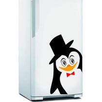 Adesivo Para Geladeira Pinguim Elegante 2-P 25X45Cm