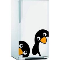 Adesivo Para Geladeira Pinguins Amigos-G 60X68Cm - Mix Adesivos