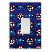 Adesivo para Interruptor Tomada Capitão America Decoração Infantil Geek Adesivo para Interruptor Tomada Capitão America Decoração Infantil Geek