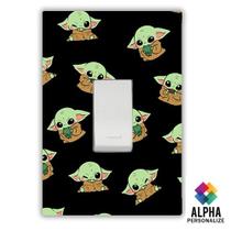 Adesivo para Interruptor Tomada Star Wars Baby Yoda Adesivo para Interruptor Tomada Star Wars Baby Yoda