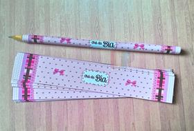 Adesivo para lapis de cha de fraudas