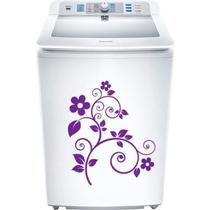 Adesivo Para Maquina De Lavar Floral - Padão 50X40Cm