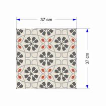Adesivo Para Piso Antiderrapante Lavável Floral Indiano Tulipa - Cromo Sign