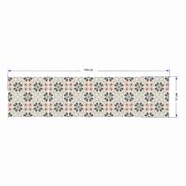 Adesivo Para Piso Antiderrapante Lavável Floral Indiano Tulipa - Cromo Sign