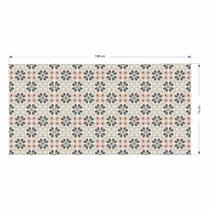 Adesivo Para Piso Antiderrapante Lavável Floral Indiano Tulipa - Cromo Sign