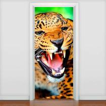 Adesivo Para Porta Animais Leopardo-83X210Cm