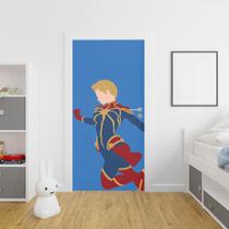 Adesivo para porta Capitã Marvel