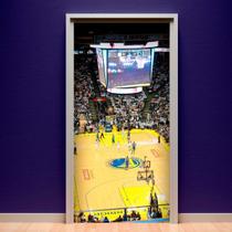 Adesivo Para Porta Esportes Basquete Golden State-63X210Cm