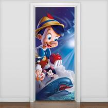 Adesivo Para Porta Infantil Pinocchio 1 - 215x90cm - Mix Adesivos