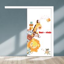 Adesivo Para Porta Safari - Bem Vindo Adesivo Para Porta Safari - Bem Vindo