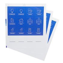 Adesivo Para Quadro De Disjuntor Energia Força - 10 Cartelas Adesivo Para Quadro De Disjuntor Energia Força - 10 Cartelas