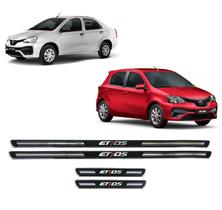 Adesivo para soleira Elegance Preto Resinado para o Etios Adesivo para soleira Elegance Preto Resinado para o Etios