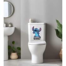 Adesivo para Vaso Sanitário Dê a Descarga Stitch Mod01 Adesivo para Vaso Sanitário Dê a Descarga Stitch Mod01