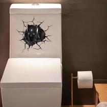 Adesivo para Vaso Sanitário Pantera Negra