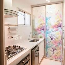 Adesivo Para Vidro Box Banheiro Jateado Decorado Jardim Prova D'Agua Adesivo Para Vidro Box Banheiro Jateado Decorado Jardim Prova D'Agua